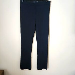 Vince| Ponte Knit Pull On Straight Leg Cropped Black Leggings - Size M